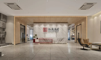 生物科技公司辦公室裝修效果圖，現(xiàn)代簡(jiǎn)約的科學(xué)養(yǎng)生
