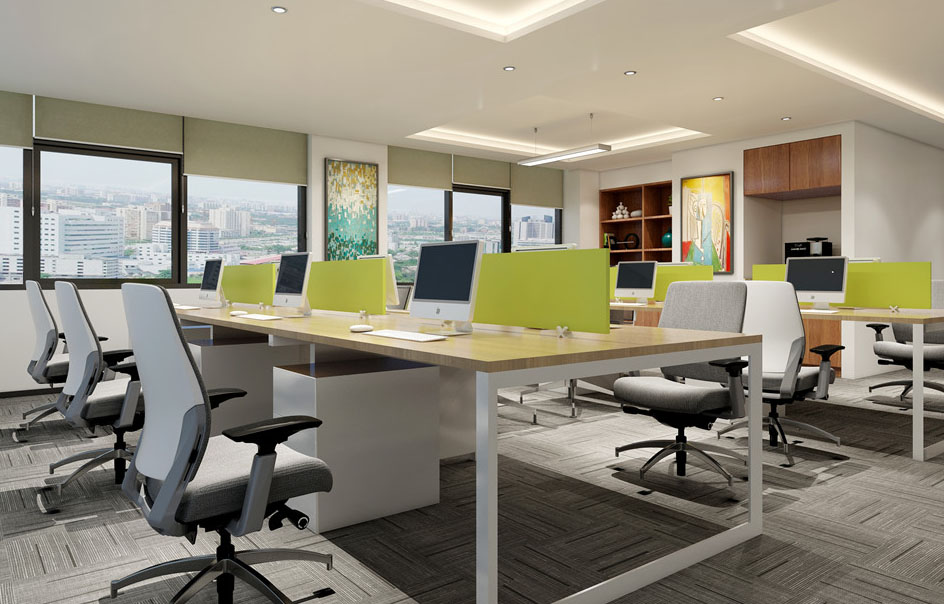 小型辦公室設計布局效果圖
