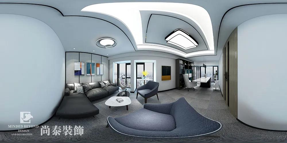 科技公司老板辦公室裝修效果圖