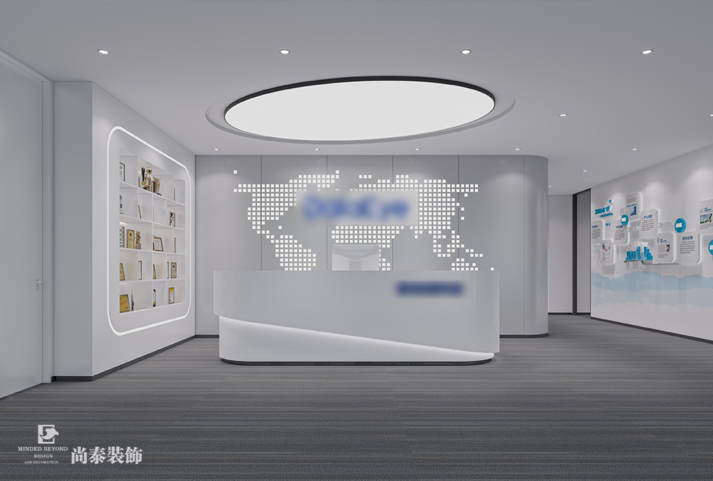 深圳南山軟件產(chǎn)業(yè)基地數(shù)字營銷公司420平米辦公室裝修設計案例